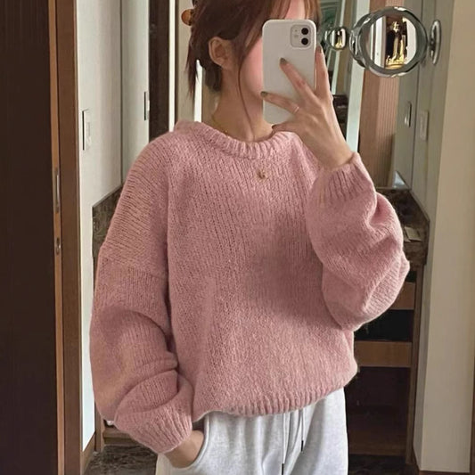 Pull en tricot confortable pour femmes avec coupe ample et détails côtelés classiques Chic und Stil