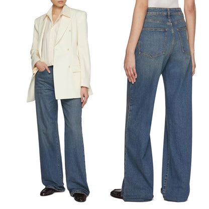 Dames blazer élégant à double boutonnage en matière fine avec une coupe flatteuse Chic und Stil