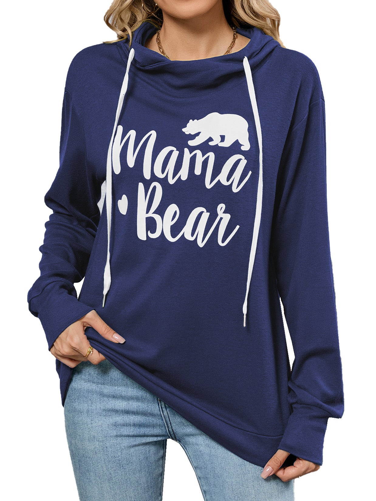 Pull à capuche décontracté pour femmes avec design estampillé Chic und Stil