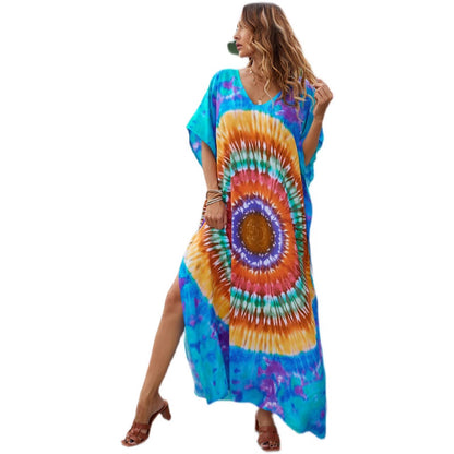 Femmes Bohemian robe de plage en drap de papillon Chic und Stil