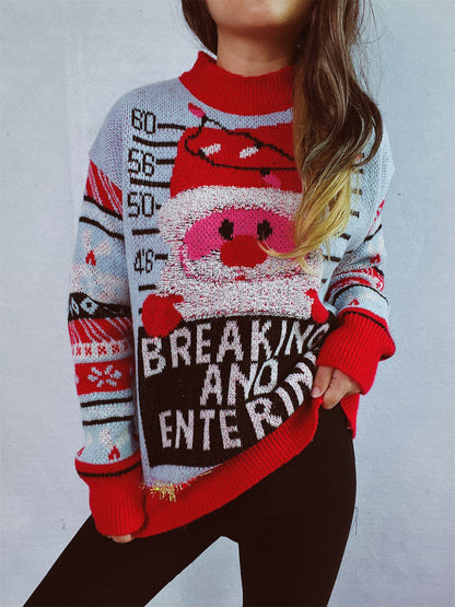 Pull femme de Noël avec motif festif et matériaux de haute qualité Chic und Stil