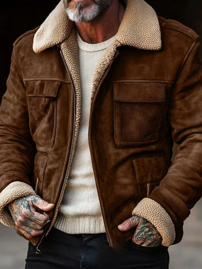 Luxury Lambskin Leather Jacket for Men Chic and Style