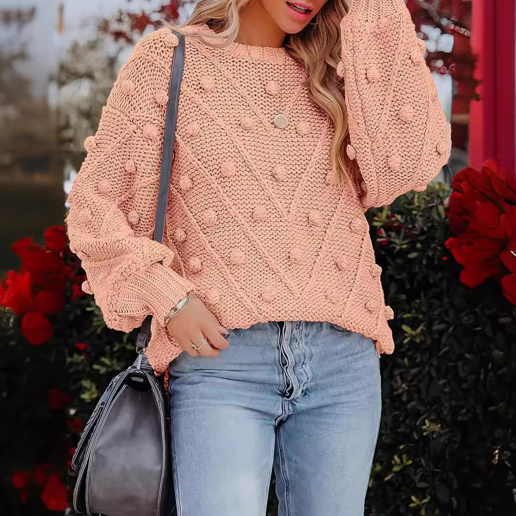 Pull en tricot stylé pour femmes avec motif 3D texturé Chic und Stil