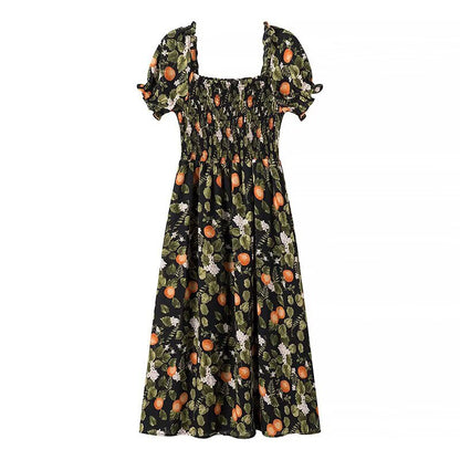 Robe maxi pour femmes avec broderies florales et insert élastique Chic und Stil