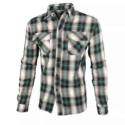 Chemise en flanelle à carreaux pour hommes Chic und Stil