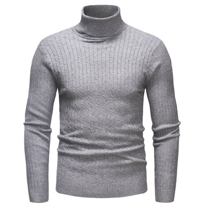 Men's high-quality cashmere pullover with structured cable knit pattern Chic and Style