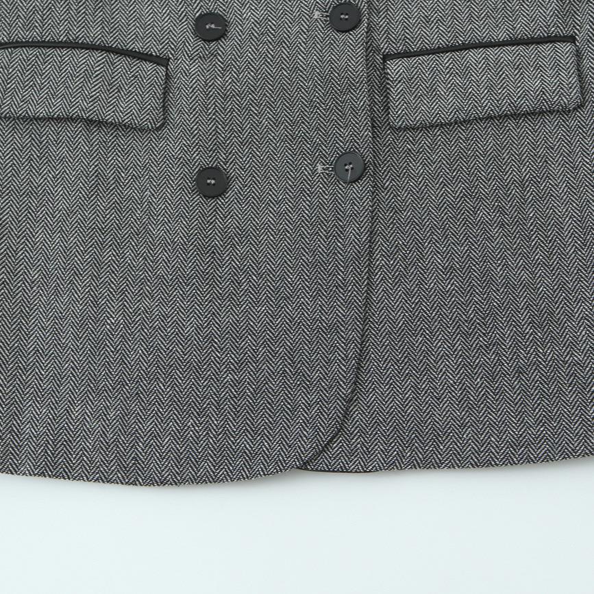 Blazer féminin tendance avec motif pied-de-poule élégant et col doux Chic und Stil