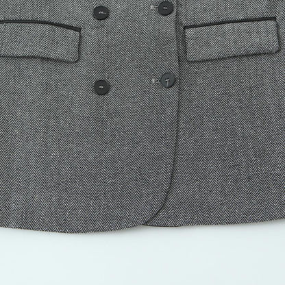 Blazer féminin tendance avec motif pied-de-poule élégant et col doux Chic und Stil