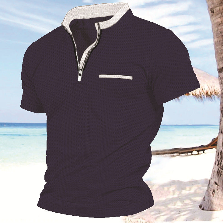 Homme zip-front loisirs performance top Chic und Stil