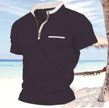Homme zip-front loisirs performance top Chic und Stil