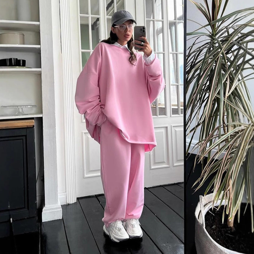 Oversized sweatshirt for women with matching jogger pants Chic and Style