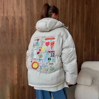 Dame jacket mat design d'impression créatif Chic und Stil