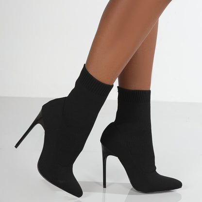 Dames Escarpins avec design de semelle en tricot ajustée Chic und Stil