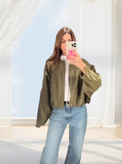 Elegant women's suede jacket Chic and Style