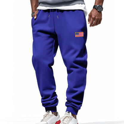 Casual men's sports pants with American flag Chic and Style