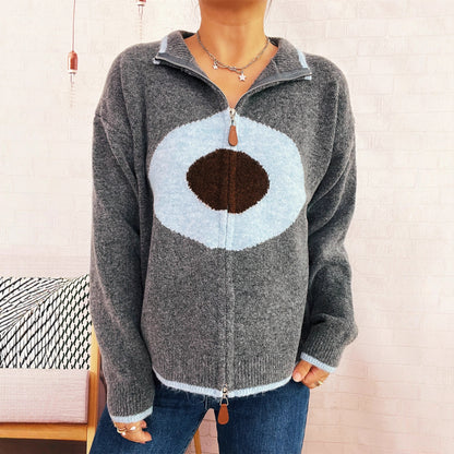 Pull femme douillet avec design accrocheur Chic und Stil