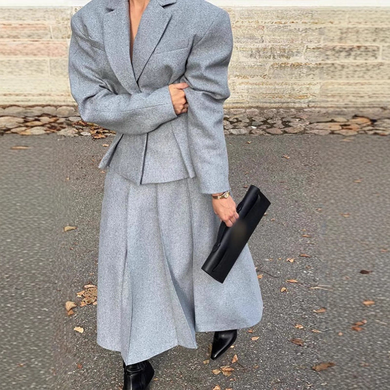 Blazer en laine surdimensionné pour femmes dans un style smart-casual Chic und Stil