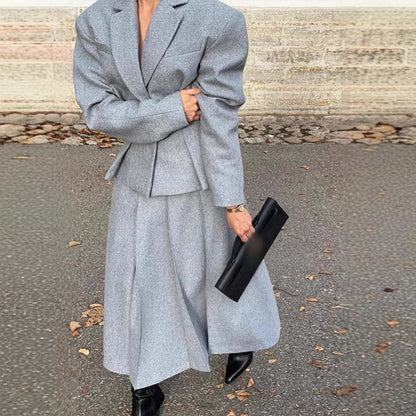 Blazer en laine surdimensionné pour femmes dans un style smart-casual Chic und Stil
