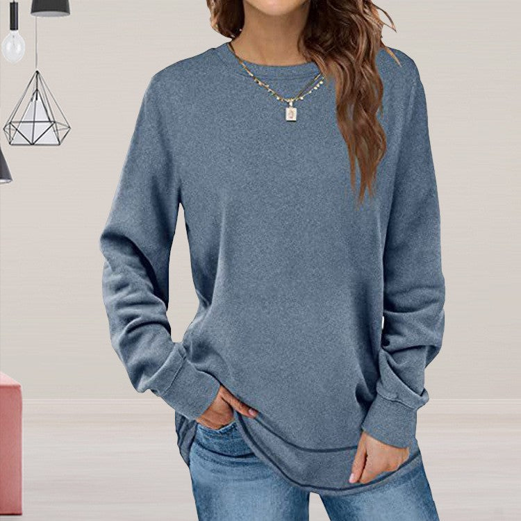 Casual long sleeve fitted women's pullover Chic und Stil