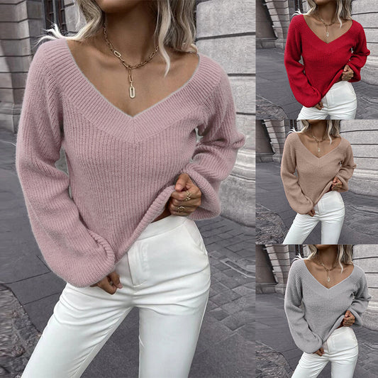 Pull femme au style tricot décontracté Chic und Stil