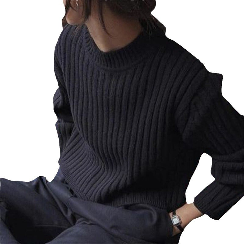 Pull en tricot épais pour femmes avec structure côtelée Chic und Stil