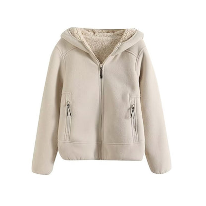 Veste en fleece pour femmes avec doublure intérieure confortable et poches zippées pratiques Chic & Stil
