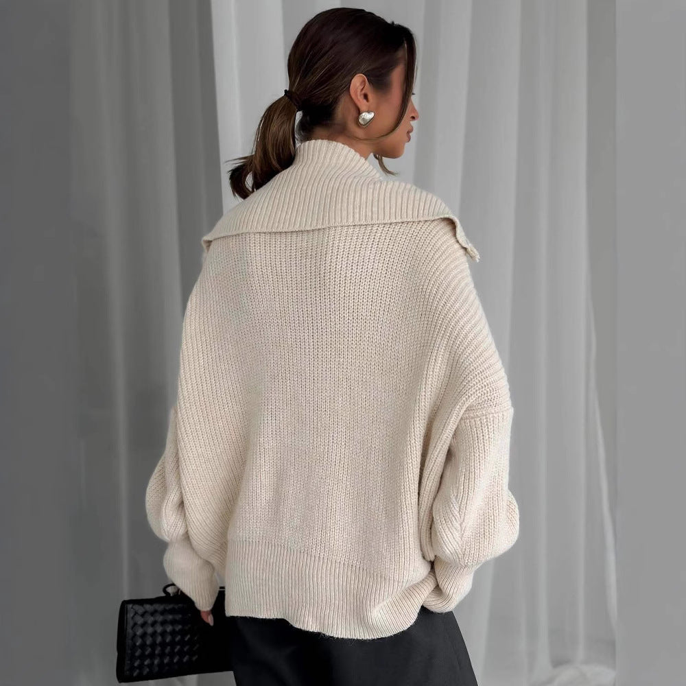 Pull-over en tricot sportif pour dames avec une structure de haute qualité Chic und Stil