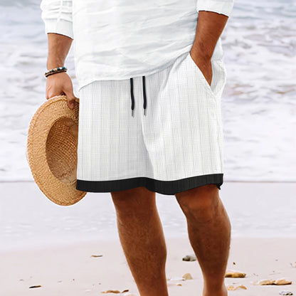 Shorts de plage pour hommes structurés Chic und Stil