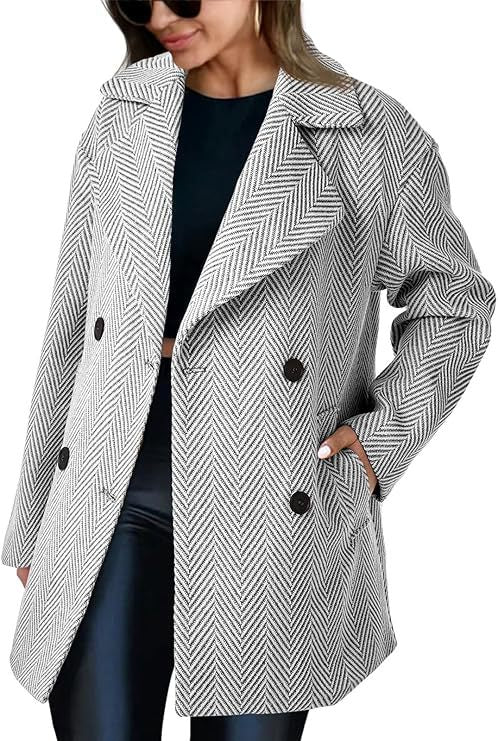 Dame manteau de transition à double rangée Chic und Stil