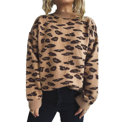 Pull femme en grosse maille avec motif moderne et coupe décontractée Chic und Stil