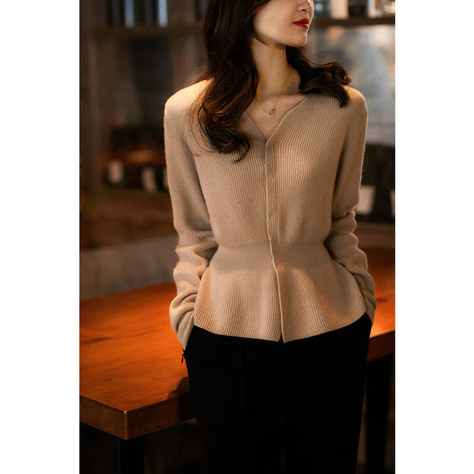 Sweater péplum texturé pour femmes Chic und Stil