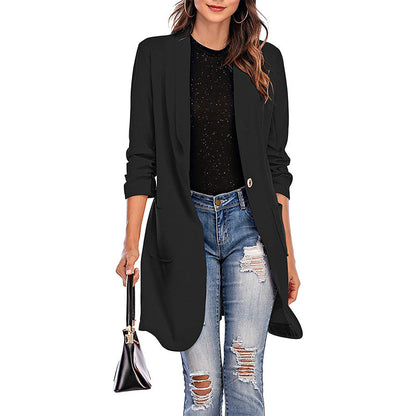 Blazer longline ajusté pour femmes Chic und Stil
