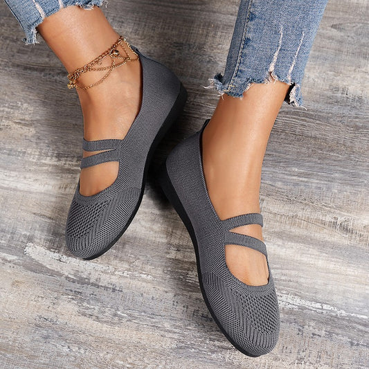 Ballerines confortables pour femmes en matériau en filet respirant et avec des sangles réglables Chic und Stil