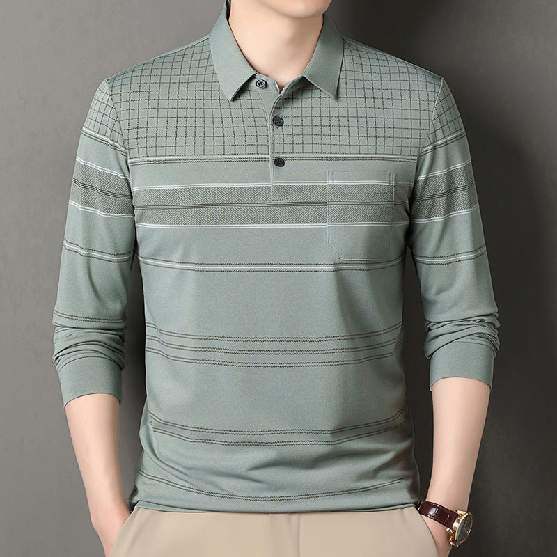 Chemise polo confortable pour hommes avec design texturé et détails élégants Chic und Stil