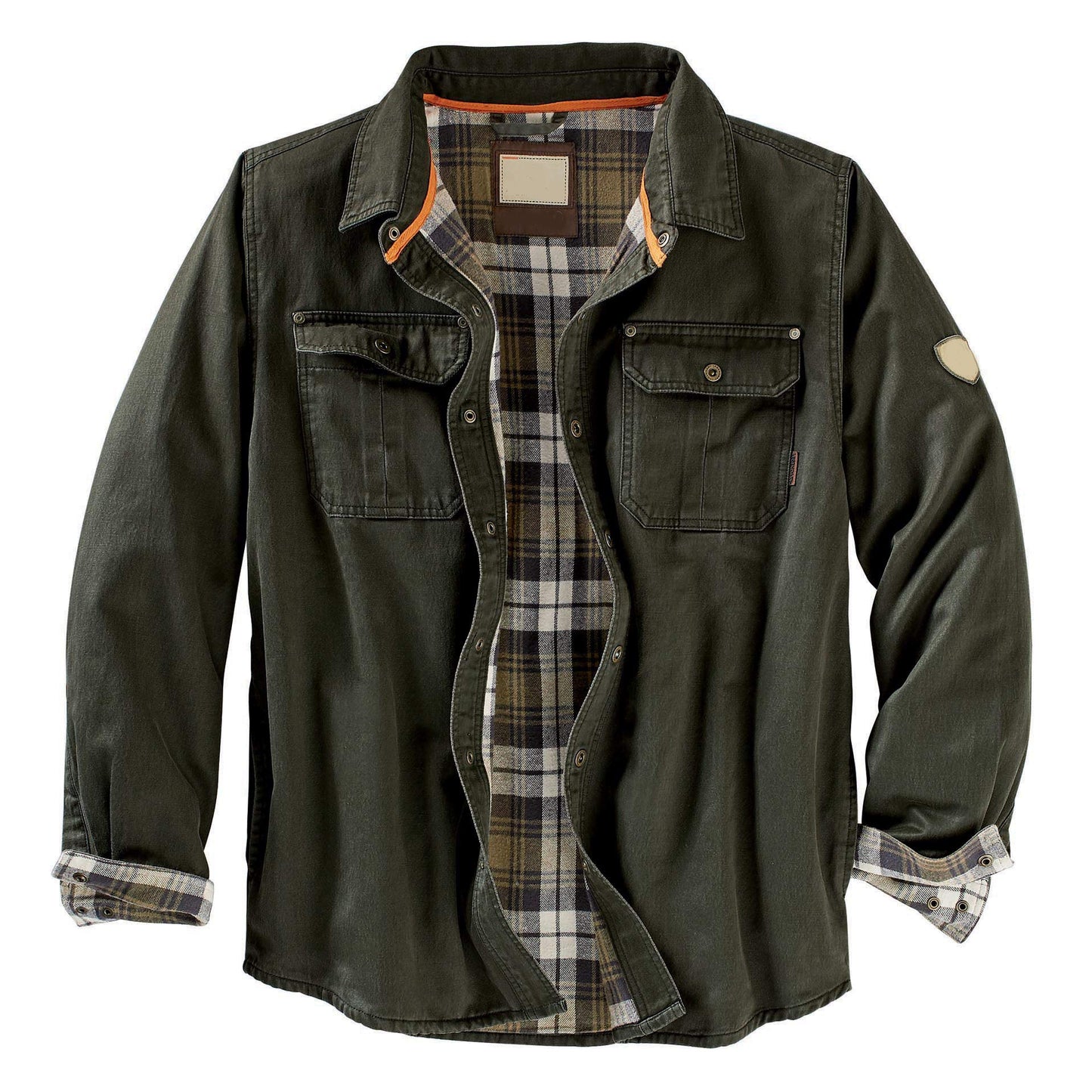 Functional flannel shirt for men with a practical pocket layout and an attractive checkered design Chic and Style