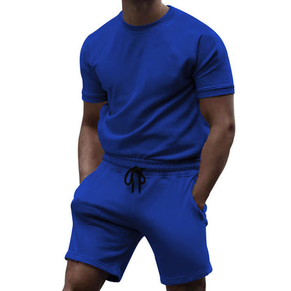 Casual sports set for men with high-quality crew neck and elastic waist Chic und Stil