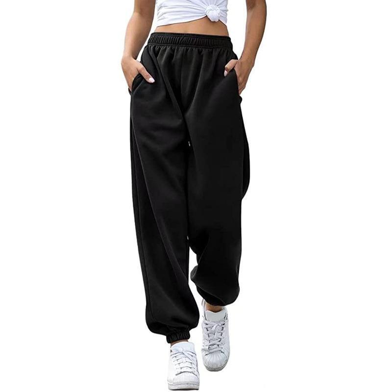 Ladies comfortable pleated pants with elastic waist Chic and Style