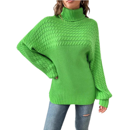 Dames Pull à col roulé confortable avec design texturé Chic und Stil