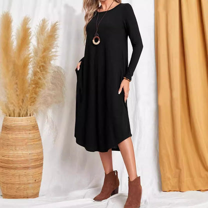 Robe maxi décontractée pour femme avec poches pratiques et coupe ample Chic und Stil