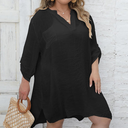 Femmes Robe Tunique de Plage Légère Chic und Stil