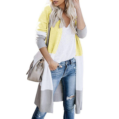 Cardigan surdimensionné en coloris blocs pour femmes Chic und Stil