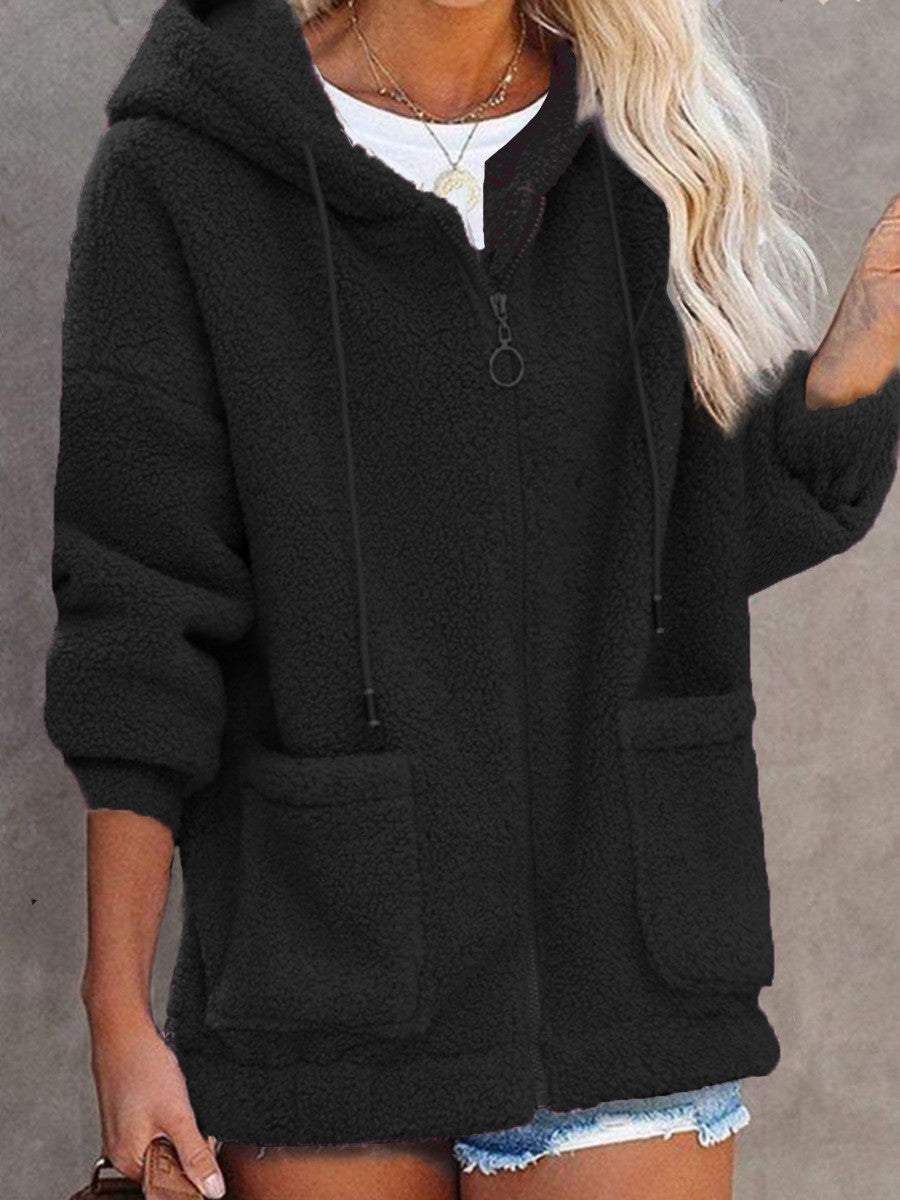Veste à capuche en polaire pour femmes avec poches pratiques et capuche de haute qualité Chic & Stil
