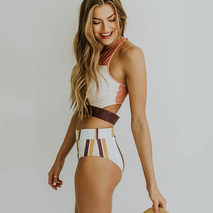 Haut de maillot de bain à col montant pour femmes Chic und Stil