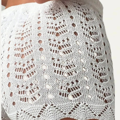 Shorts en crochet pour femmes avec des motifs ajourés élégants Chic und Stil