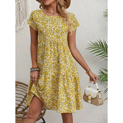 Femme robe A-ligne à motif floral Chic und Stil