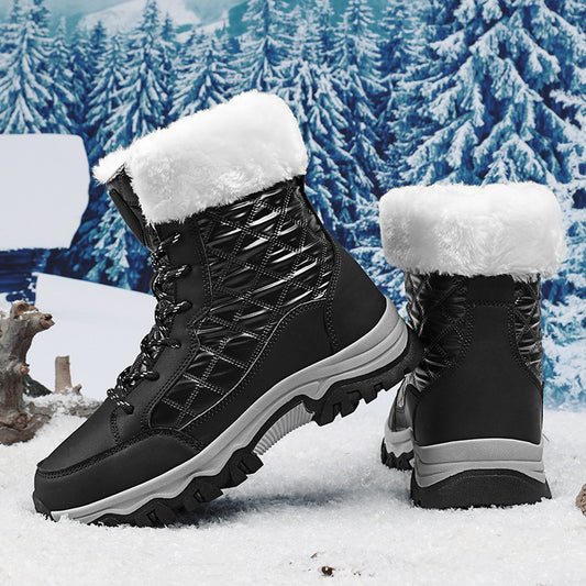 Bottes d'hiver pour femmes doublées avec semelle antidérapante et fourrure synthétique isolante Chic und Stil