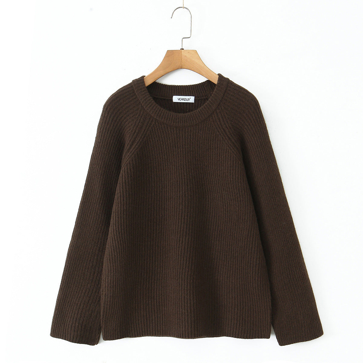 Pull structuré douillet pour femmes avec col rond Chic und Stil