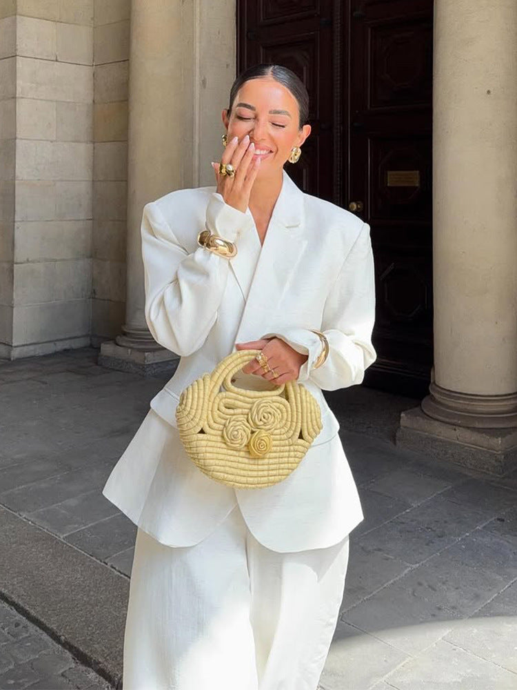 Chic and Style luxurious two-piece blazer and pants set for women