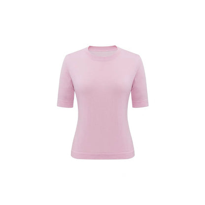 Haut à manches courtes doux pour femmes Chic und Stil