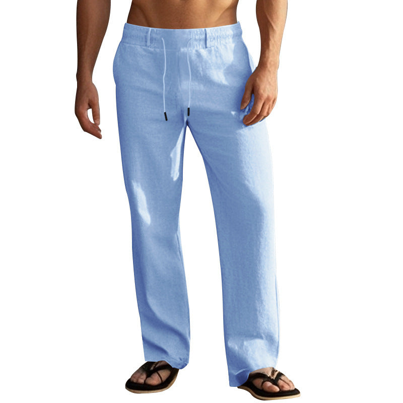 Casual beach pants for men with elastic waistband and practical side pockets Chic and Style